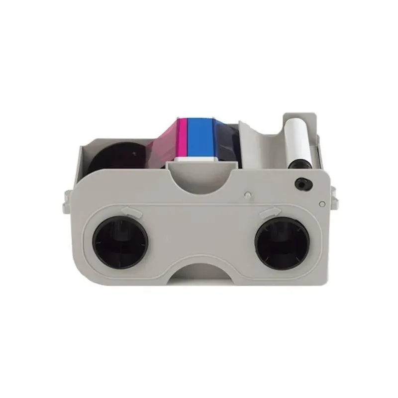 Ribbon YMCKO Fargo DTC1000 - 250 Impressions - Ruban Couleur Authentique Avec Rouleau Nettoyage