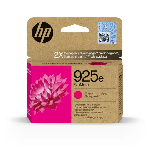 HP 925e Magenta High Yield EvoMore Original Ink Cartridge - 4K0W1PE