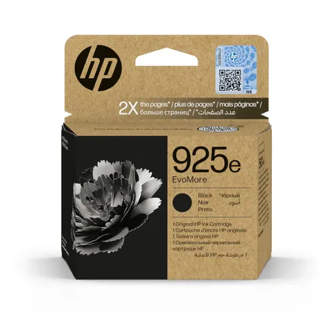 HP 925e Black High Yield EvoMore Original Ink Cartridge - 4K0W3PE
