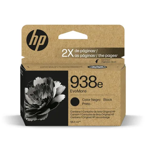 HP 938e Black High Yield EvoMore Original Ink Cartridge - 4S6Y2PE