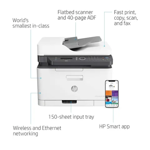HP Colour Laser 179FNW Multifunction Wi-Fi Printer