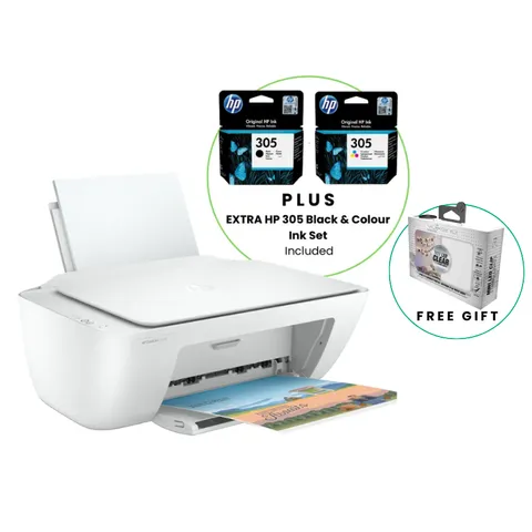 HP DeskJet 2320 Colour All-in-One Printer Bundle 