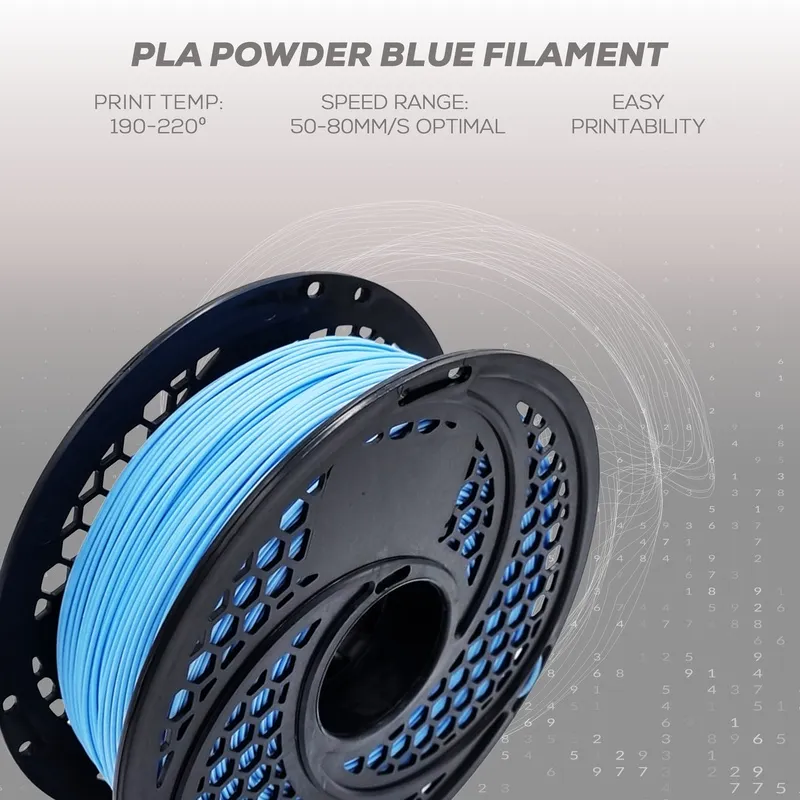 Powder Form Filament SA Filament PLA Powder Blue Filament - 1kg | CH Africa