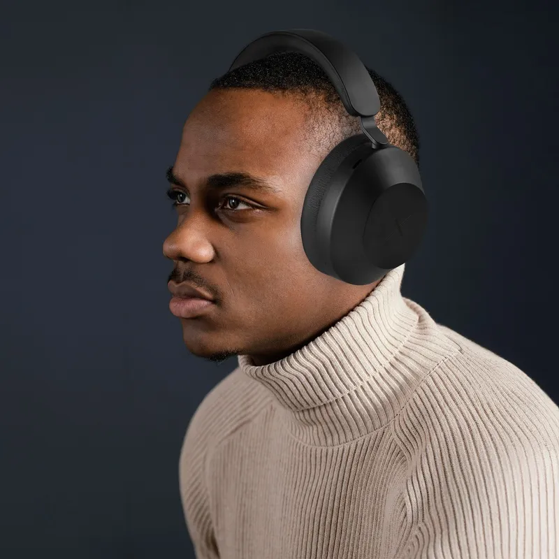VolkanoX H400 Hybrid Active Noise Cancellation Headphones - Black