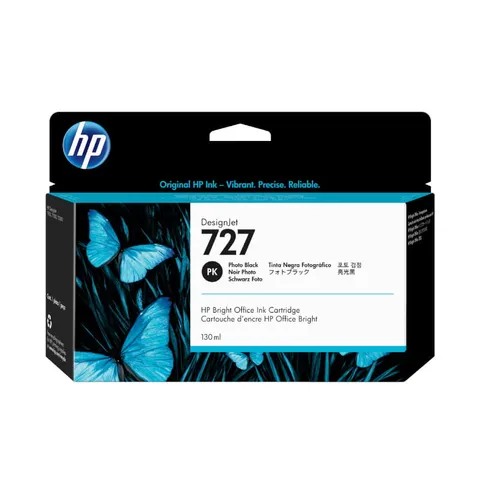 HP 727 Photo Black 130ml DesignJet Ink Cartridge
