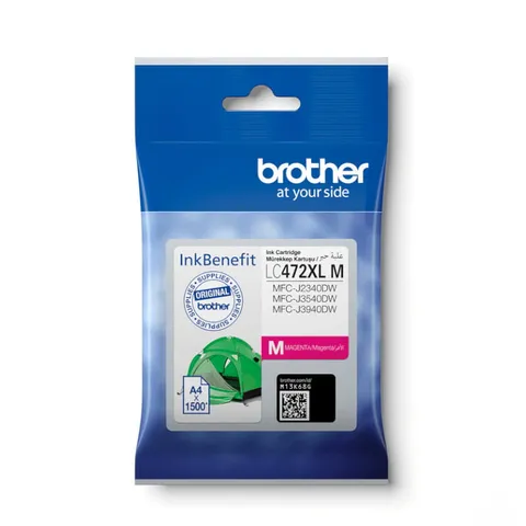 Brother LC-472 XL Magenta High Yield Original Ink Cartridge - LC 472 XL M