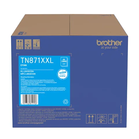 Brother TN-871 High Yield Cyan Original Toner Cartridge - TN871