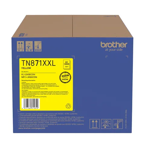 Brother TN-871 High Yield Yellow Original Toner Cartridge - TN871