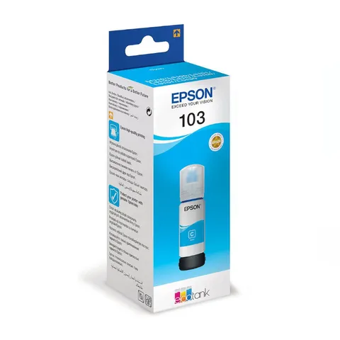 Epson 103 EcoTank Cyan Original Ink Bottle - C13T00S24A