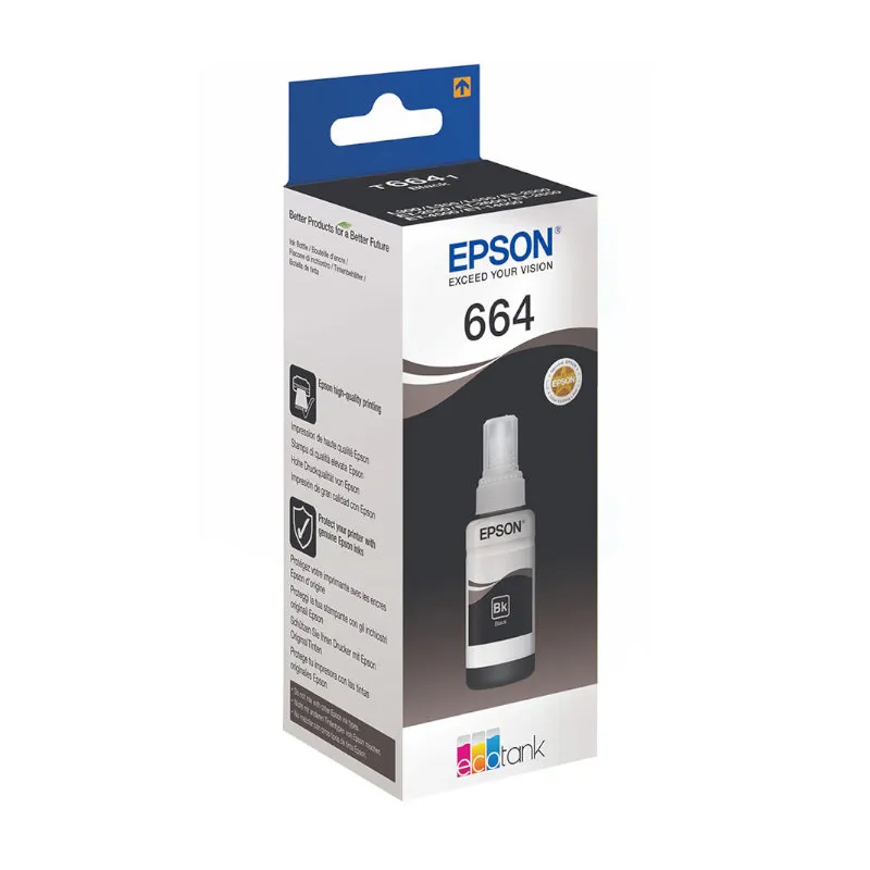 Epson 664 EcoTank Black Original Ink 