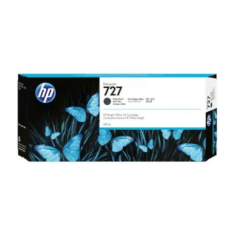 HP 727 Matte Black 300ml DesignJet Ink Cartridge