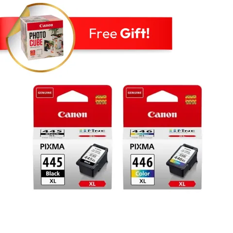 Canon 445XL Black and 446XL Tri-Colour Original Ink Cartridge Multipack - PG 445 XL/CL 446 XL