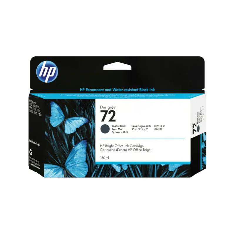 HP 72 Matte Black 130ml DesignJet Ink Cartridge | CH Africa