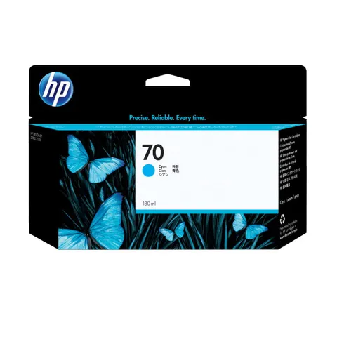HP 70 Cyan 130ml DesignJet Ink Cartridge