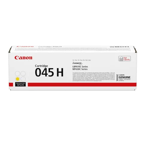 Canon 045H Yellow Original High Yield Toner Cartridge - 045YH