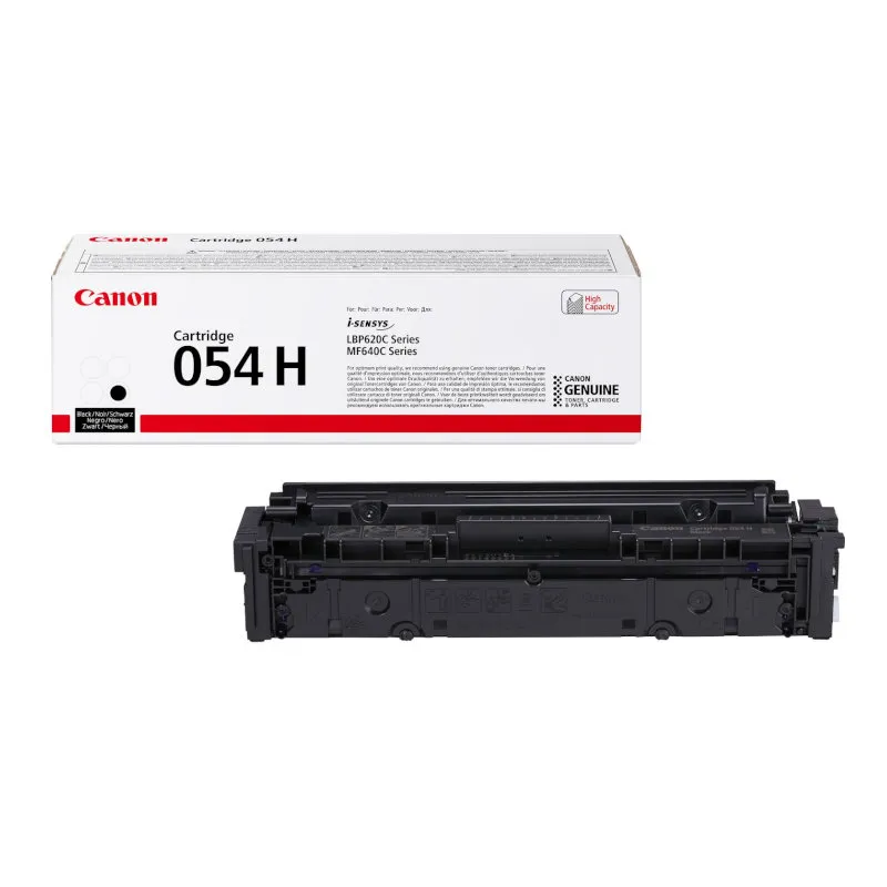 Canon 054 Black Original High Yield Toner Cartridge - 054H BK | CH