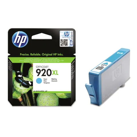 HP 920XL Cyan Original High Yield Ink Cartridge - CD972AE