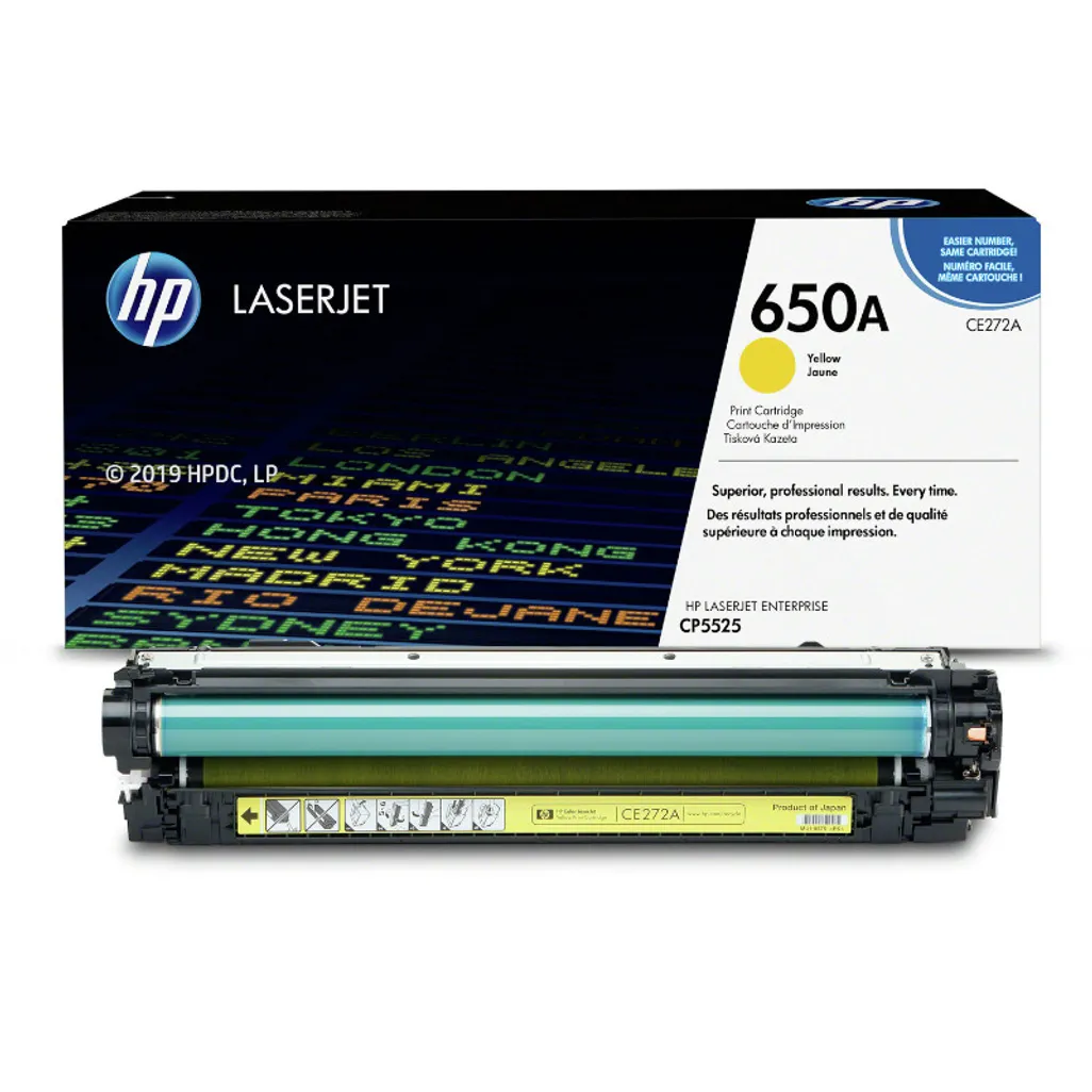 HP 650A Yellow Original Toner Cartridge CE272A CH Africa