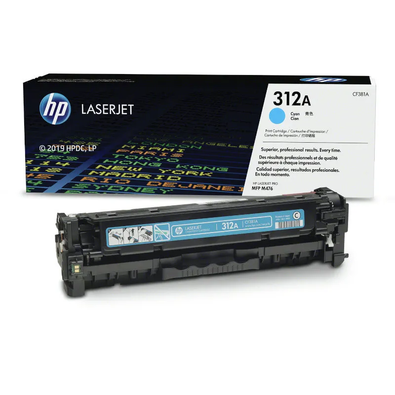 HP 312A Cyan Original Toner Cartridge - CF381A | CH Africa