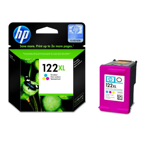 HP 122XL Tri Colour Original High Yield Ink Cartridge - CH564HE
