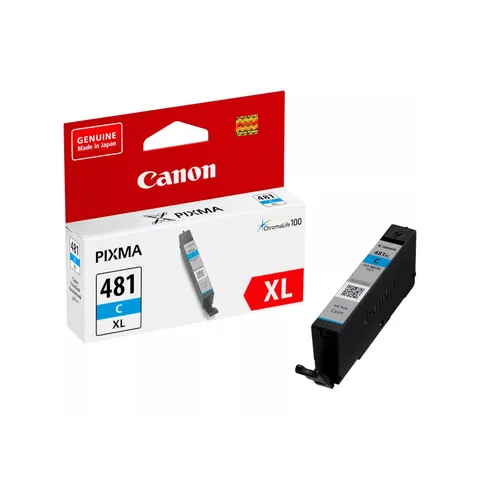 Canon 481XL Cyan Original High Yield Ink Cartridge - CLI-481XLC