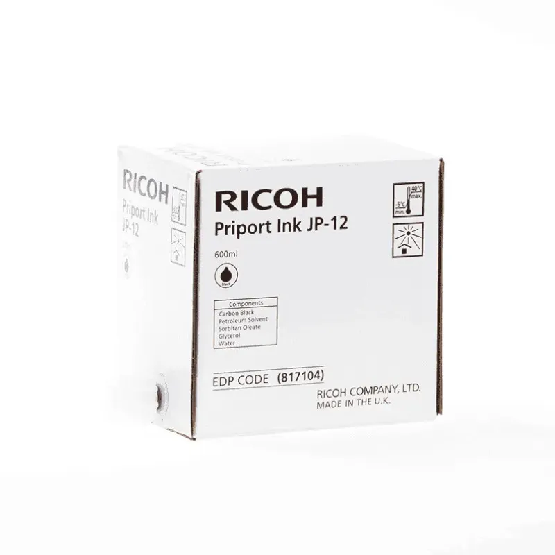 Ricoh JP12 Black Original Ink Cartridge Pack - 817104 | CH Africa