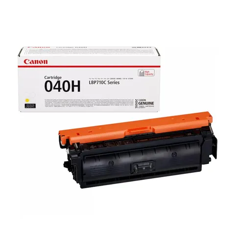 Canon 040H Yellow Original High Yield Toner Cartridge - 0455C001