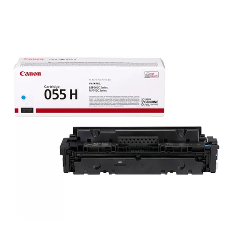Canon 055H Cyan Original High Yield Toner Cartridge - 3019C002