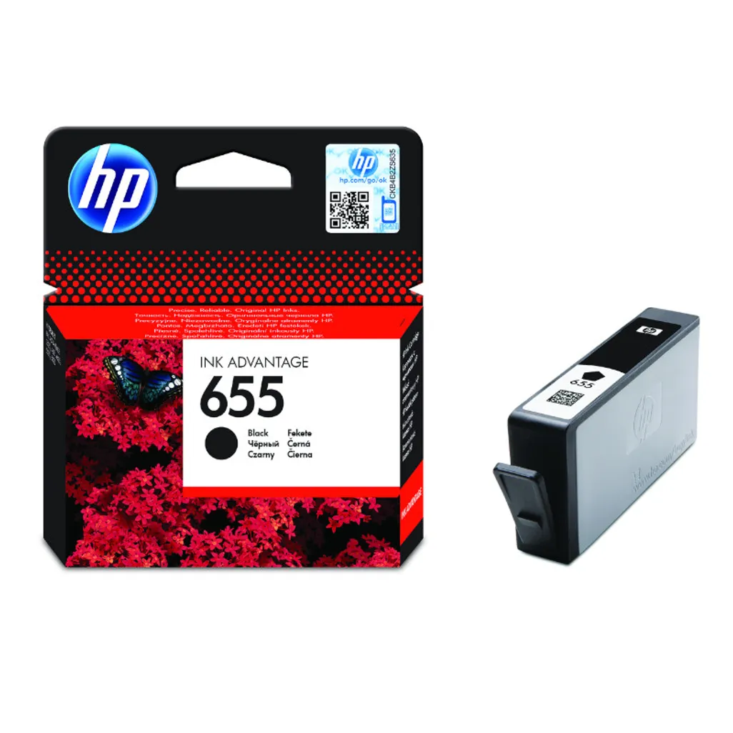 HP 655 Black Original Ink Cartridge - CZ109AE | CH Africa