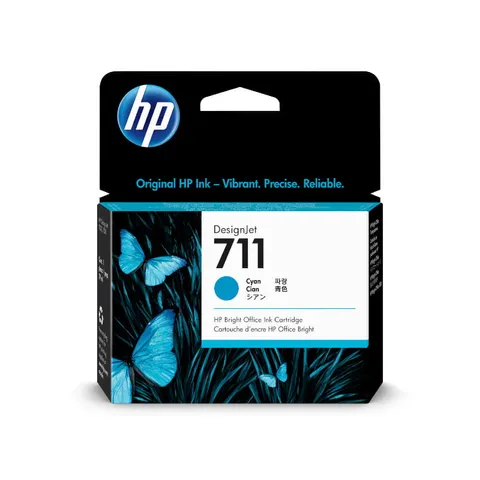 HP 711 Cyan 29ml DesignJet Ink Cartridge