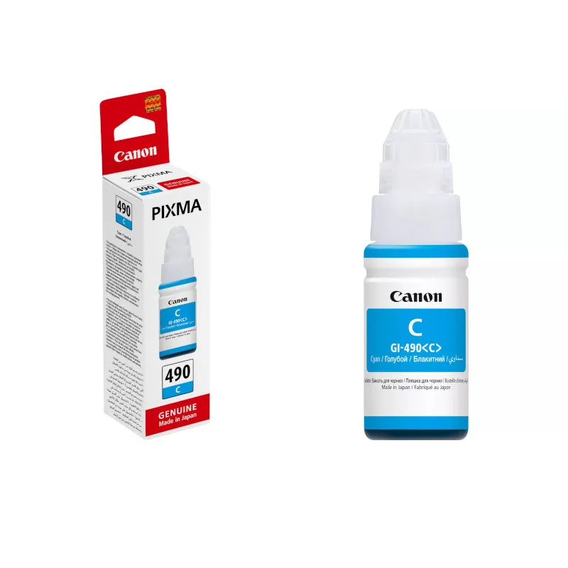 Canon 490 Cyan Original Ink Cartridge - GI-490C | CH Africa