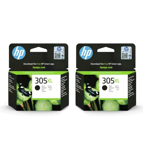 HP 305XL Black Original High Yield Ink Cartridge Twin Pack