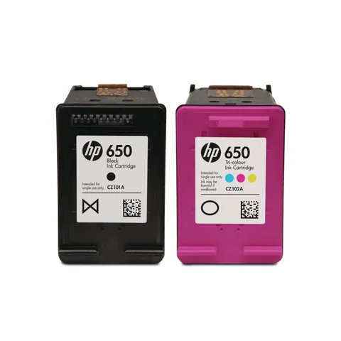 HP 650 Black And Colour Ink Cartridge Multipack