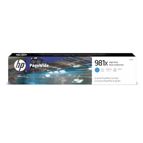 HP 981X Cyan Original High Yield PageWide Cartridge - L0R09A