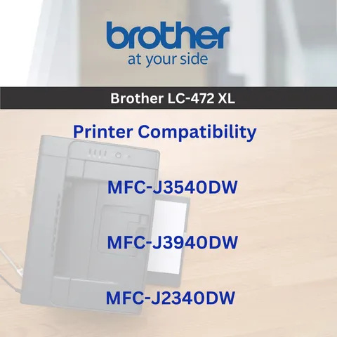 Brother LC-472 XL Cyan High Yield Original Ink Cartridge - LC 472 XL C