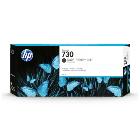 HP 730 Matte Black 300ml DesignJet Ink Cartridge