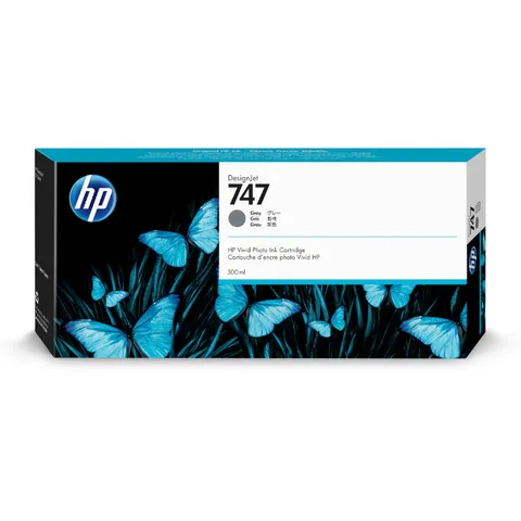 HP 747 Grey 300ml DesignJet Ink Cartridge