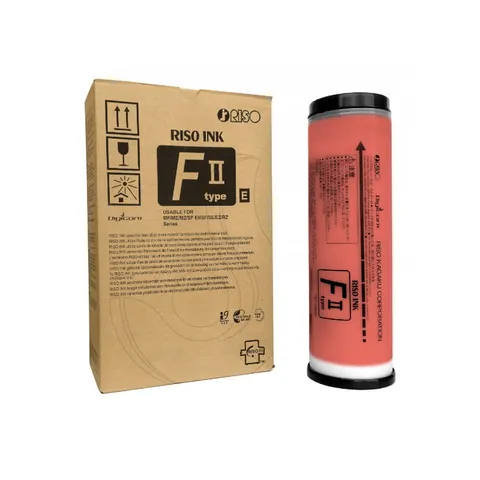 Riso S-8187E Crimson Red Original Ink Cartridge - S8187