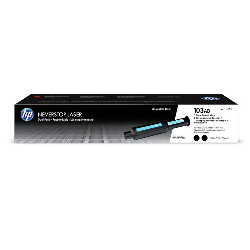 HP 103A Black Original Toner Reload Kit Dual Pack - W1103AD | CH Africa