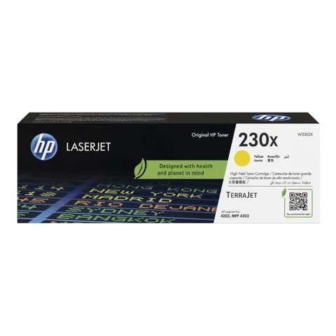 HP 230X Yellow Original High Yield Toner Cartridge - W2302X