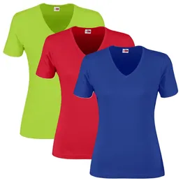 Ladies Super Club 165 V Neck T Shirt