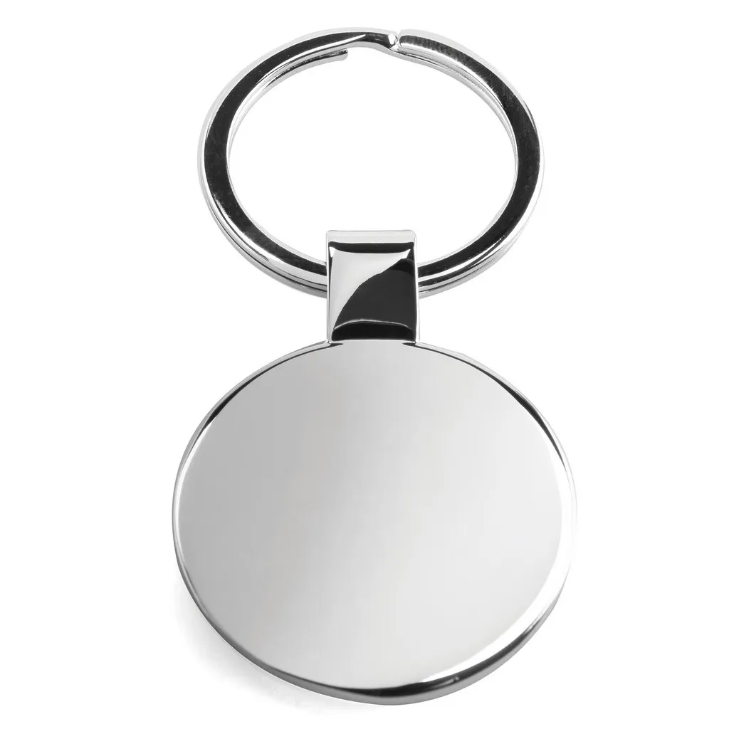 round metal keychain