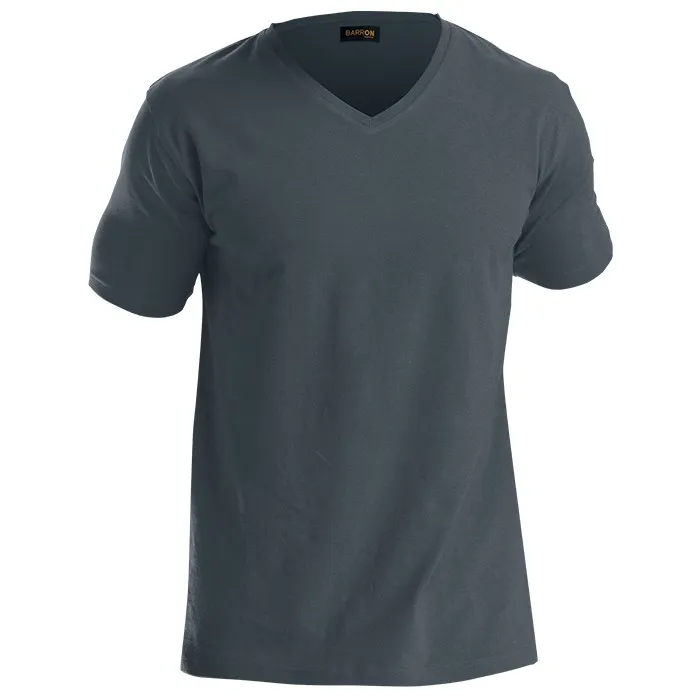 170G Slim Fit V Neck T Shirt Mens