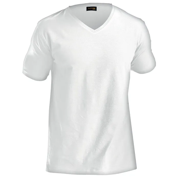 170G Slim Fit V Neck T Shirt Mens