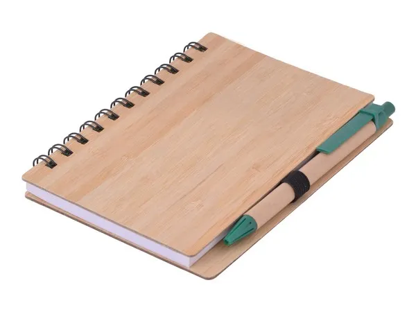 Wood Mid Size Notebook And Pen