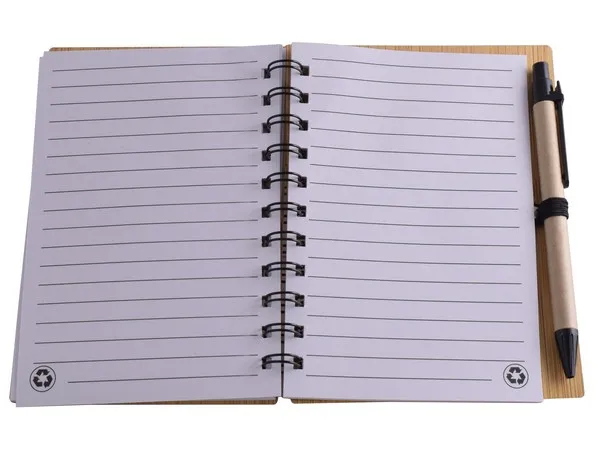 Wood Mid Size Notebook And Pen