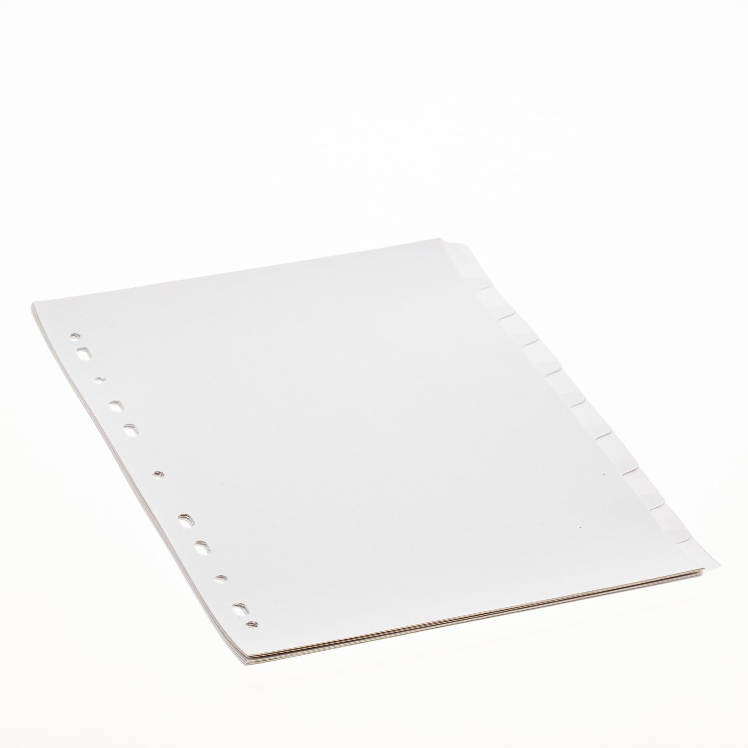 A4 Board 10 Tab White Dividers Formax