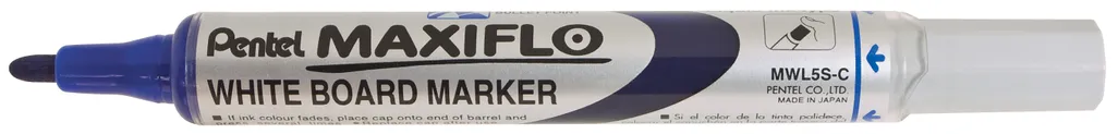 Pentel Maxiflo Pennarello Con Punta Tonda 4 Mm - Colore Blu - Modello MWL5S-C