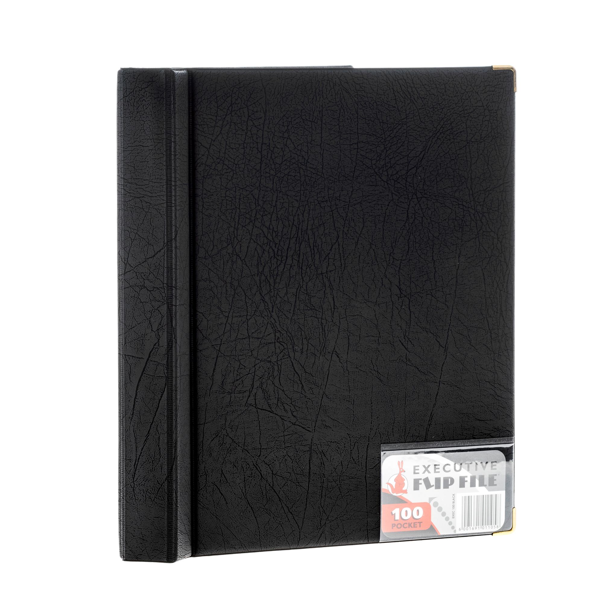 FLIP FILE Executive Display Book Black 100 Pocke Formax