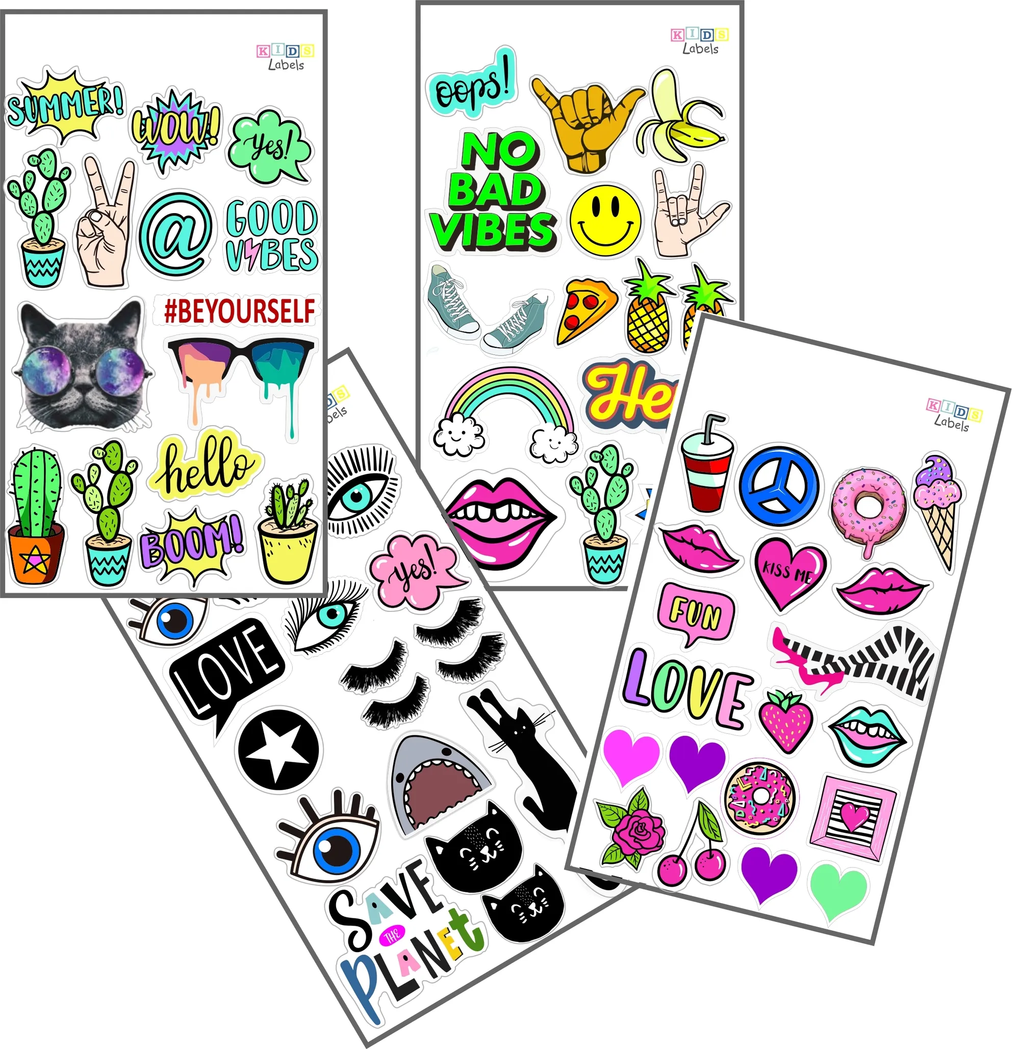 Sticker decorations on sale